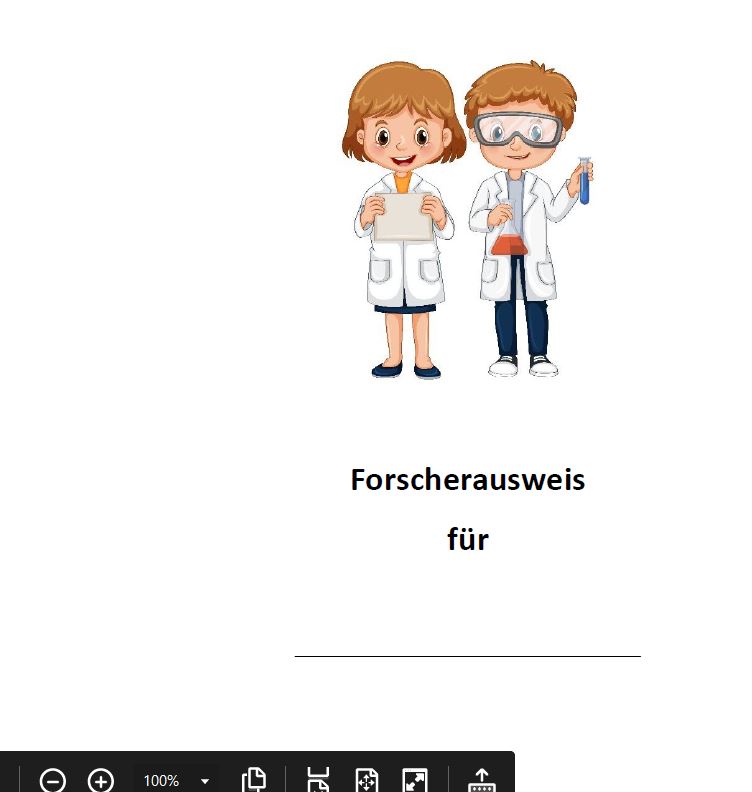 Download Forscherausweis Fur Schuler Word Convictorius